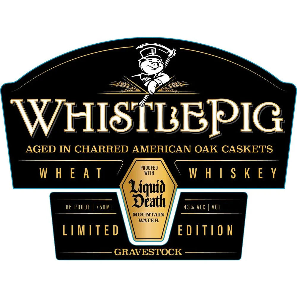 WhistlePig Liquid Death Gravestock Wheat Whiskey - Liquor Bar Delivery