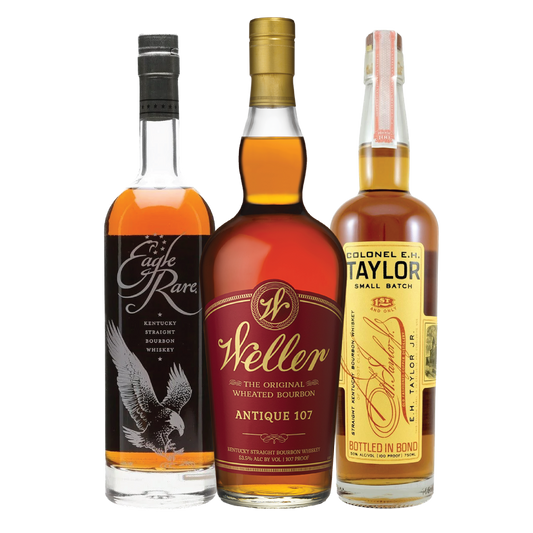 W.L. Weller 12 Year Old, Colonel E.H Taylor Small Batch and Eagle Rare Bourbon Bundle