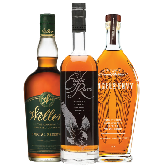 Weller Special Reserve, Eagle Rare and Angel's Envy Bourbon Package