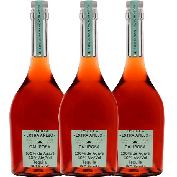 Calirosa Extra Anejo 5 Year Old Tequila 750ml - 3 Pack - Liquor Bar Delivery